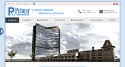 Desktop Screenshot of primermuhendislik.com