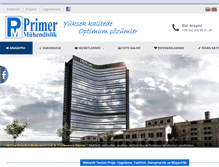 Tablet Screenshot of primermuhendislik.com
